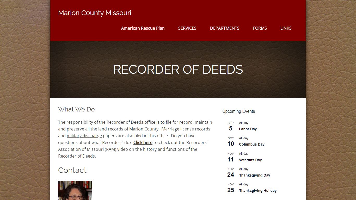 Recorder of Deeds – Marion County Missouri